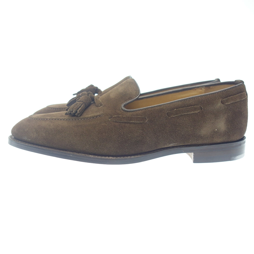 Very good condition ◆ Loake leather shoes tassel loafers suede men's size 9 brown Loake [AFD2] 