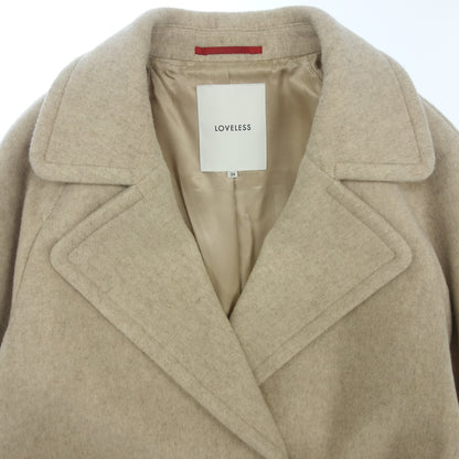 Loveless Chester Coat Manteco Drop Wool Women's 34 Beige LOVELESS [AFA18] [Used] 