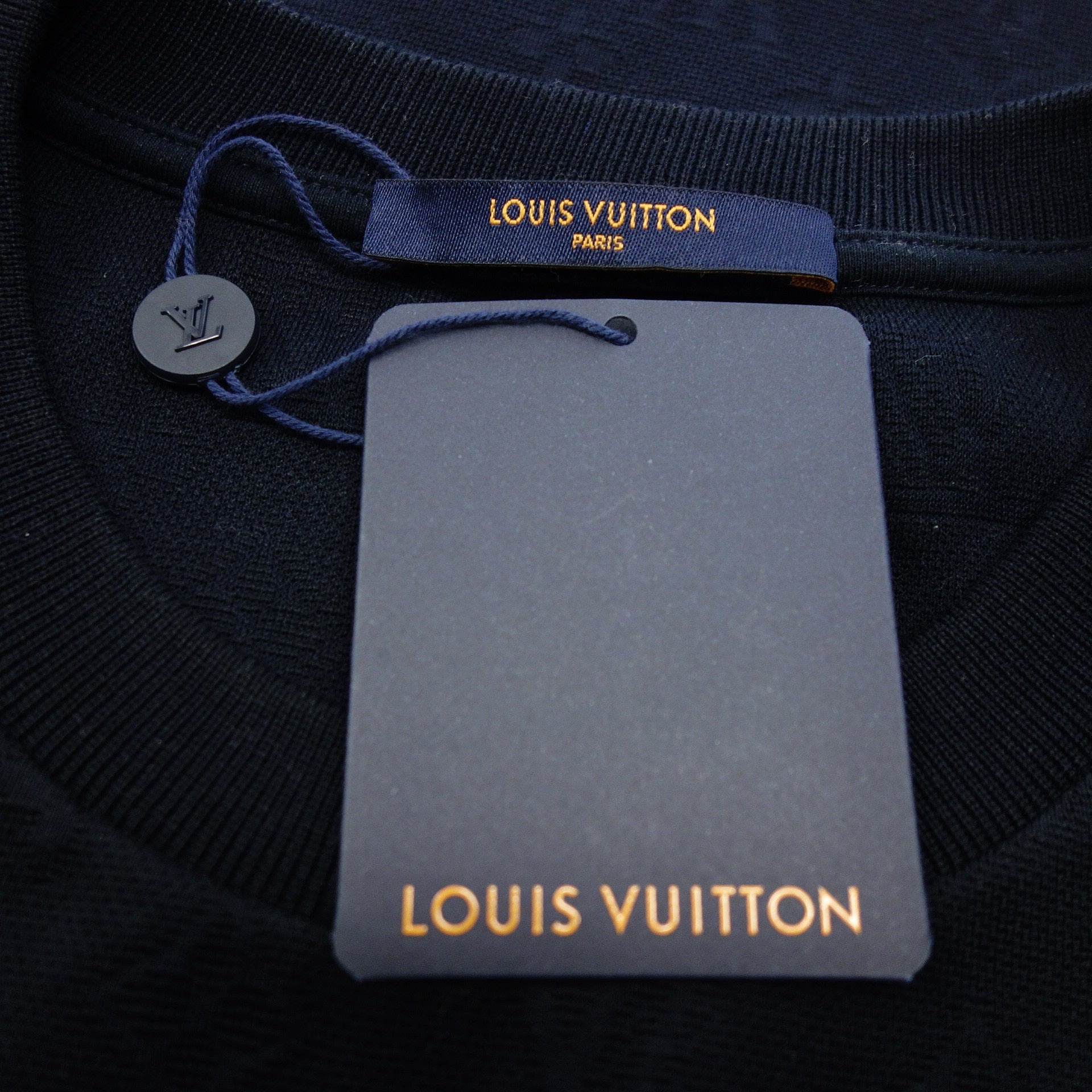 新品同様◆ルイヴィトン Tシャツ 22SS シグネチャー3Dポケット モノグラム RM221Q TCL HIY49W メンズ 黒 XL LOUIS  VUITTON【AFA14】