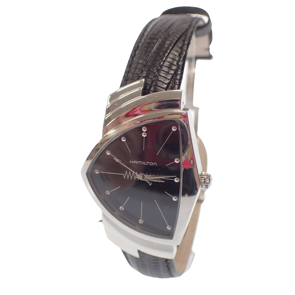 美品◆ハミルトン 腕時計 ベンチュラ H244112 ブラック系 ケース付 HAMILTON【AFI22】