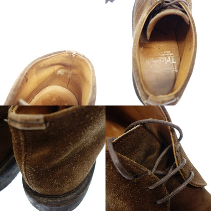 Good Condition ◆ Tricker's M7468 Chukka Boots Suede Crepe Sole Men's 7.5 Brown Tricker's [AFD13] 