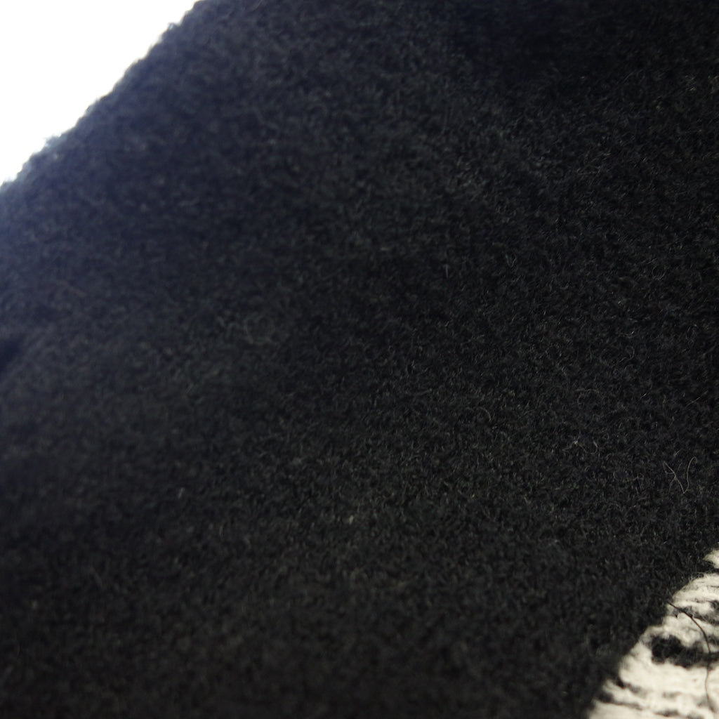 美品◆クリスチャン ディオール ニットショートジャケット レディース サイズM ブラック×ホワイト Christian Dior【AFB39】