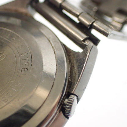 中古◆セイコー5 ジャンク品 腕時計 自動巻き 5126-8050 23JEWELS シルバー SEIKO【AFI8】