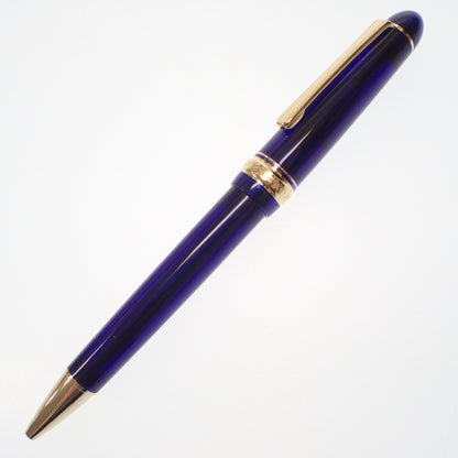 Good condition◆Platinum ballpoint pen knock type blue x gold PLATINUM [AFI16] 