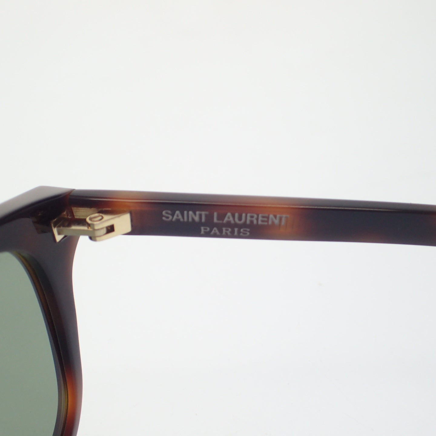 与新品一样◆Saint Laurent 太阳眼镜透明镜片龟甲花纹 SL288 SLIM 002 棕色 x 黑色盒子包含 Saint Laurent [AFI17] 