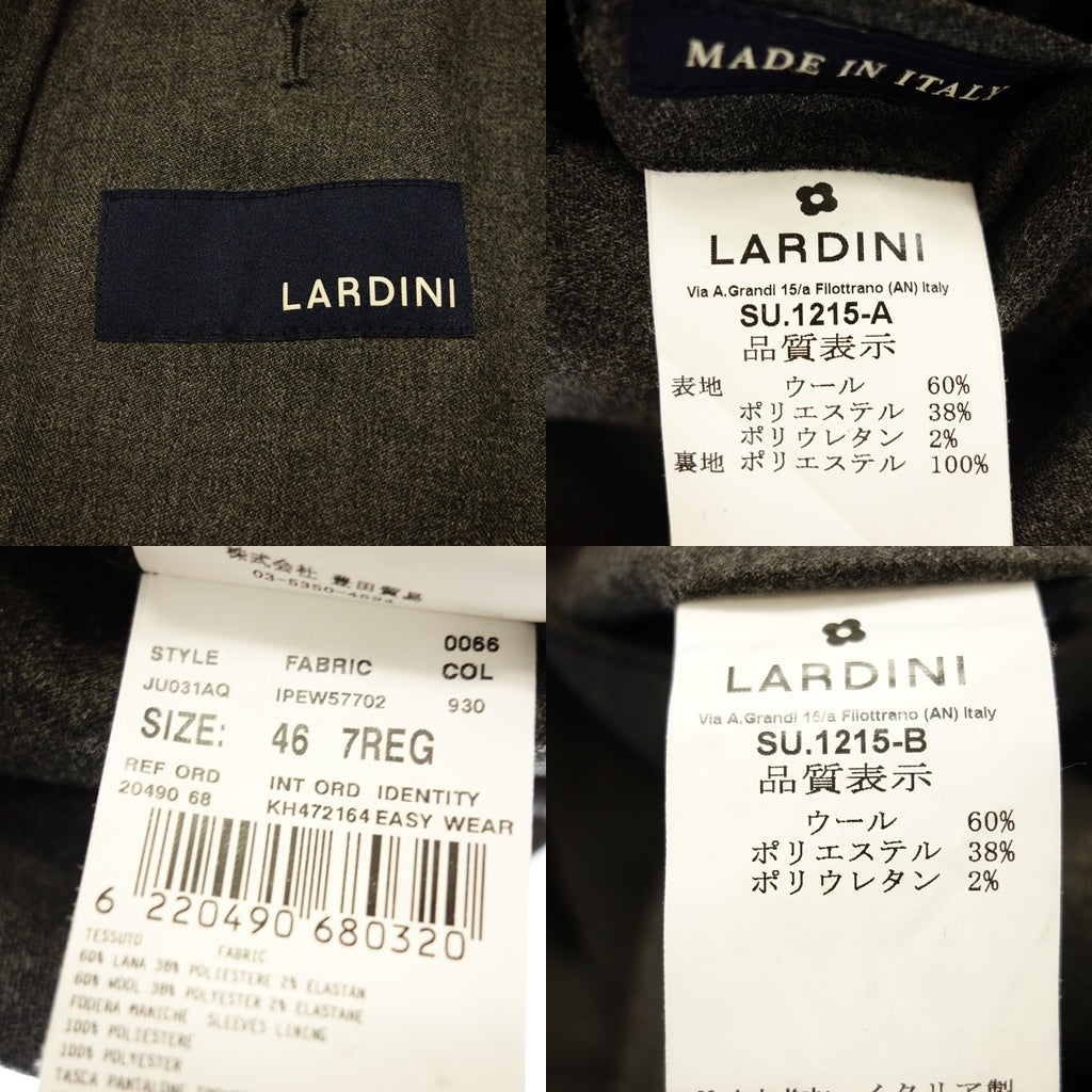 Very good condition ◆Lardini Suit Setup Easy Wear Packable SU.1215-A 46 Size Gray Men's Domestic Genuine Product LARDINI [AFB31] 