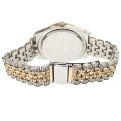 Used ◆Iced-Out Full Zirconia Watch Silver x Gold Series Iced-Out [AFI15] 