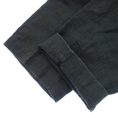 SHINYA Trousers Side Adjuster 100% Linen Men's Green Size 3 SHINYA [AFB51] [Used] 