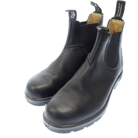 Good condition ◆ Blundstone leather boots 588 classic side gore men's size UK8 black Blundstone [AFD9] 