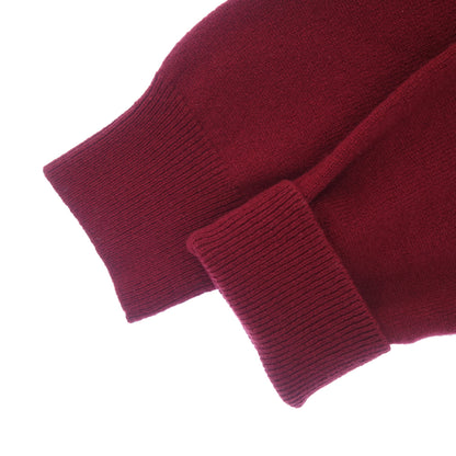 COMME des GARCONS Cardigan White Heart Wool Knit AZ-N066 Men's Bordeaux M COMME des GARCONS [AFB52] [Used] 