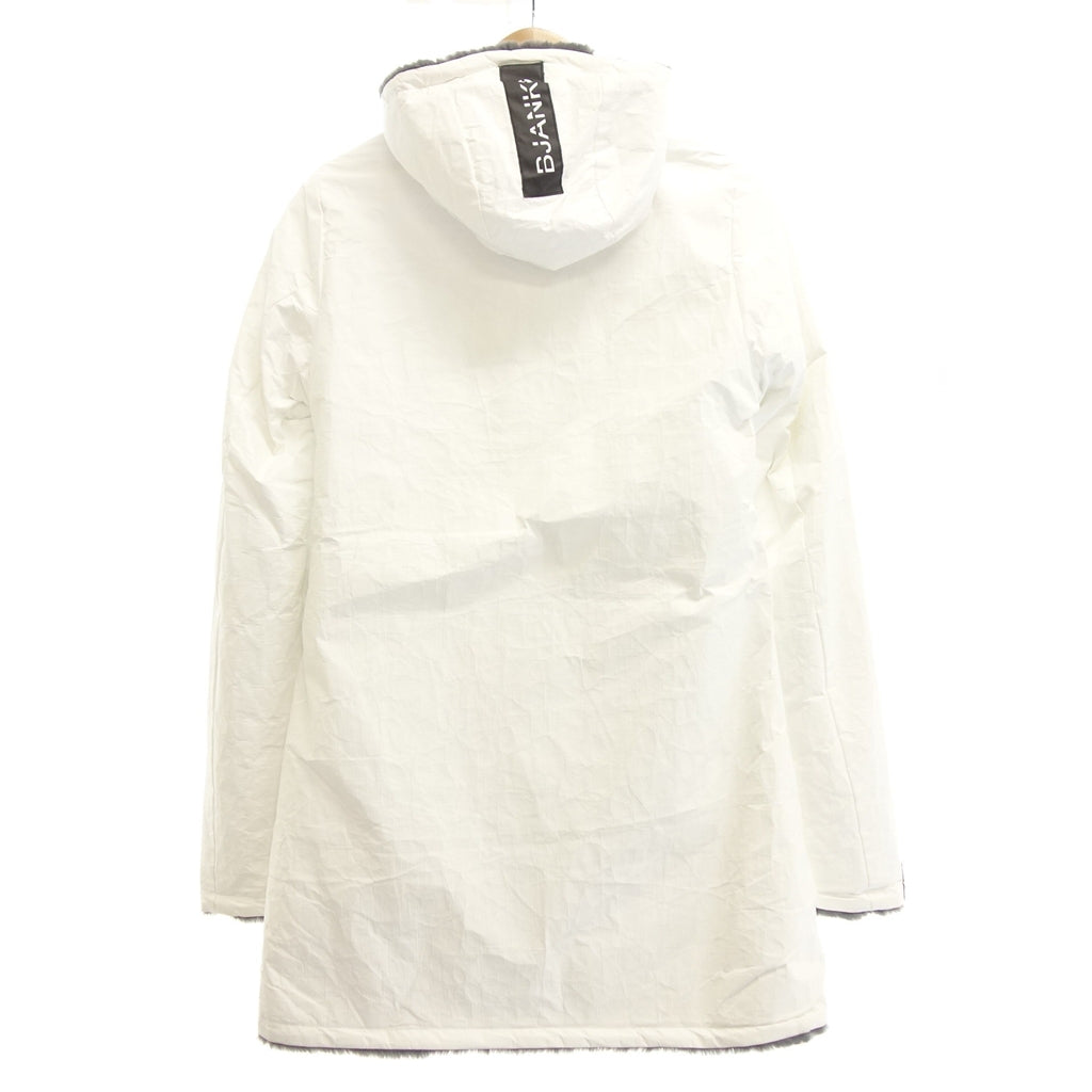 Used ◆Bianco Milano zip up reversible jacket mountain parka ladies white x gray [AFA4] 