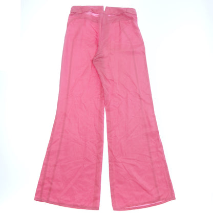 Used ◆CHANEL silk pants here mark P39 size 38 ladies pink CHANEL [AFB25] 