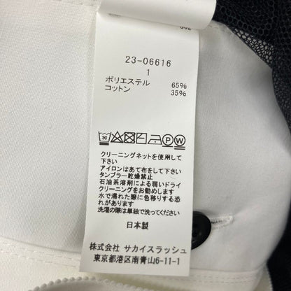 Sacai 23AW 长袖连衣裙针织 x 棉府绸连衣裙双色 1 号 23-06616 sacai [AFB11] 