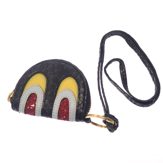 Good condition ◆ Stella McCartney coin case coin purse with strap black STELLA McCARTNEY [AFI8] 