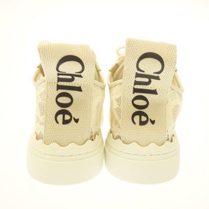 状况良好◆Chloe 运动鞋 CHC19U108D26J135W 劳伦系带女士 22.5 白色 Chloe [AFD4] 