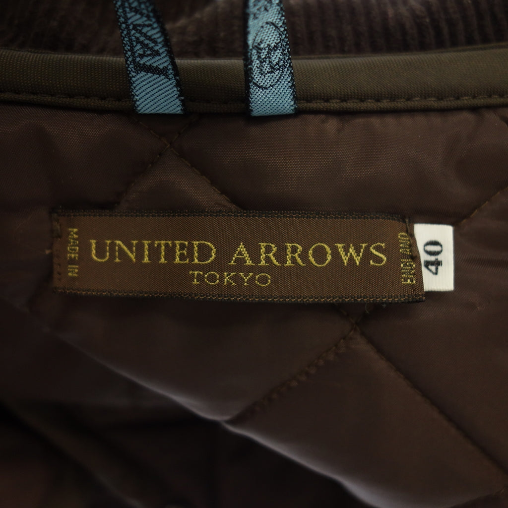 Good Condition◆United Arrows LAVENHAM Quilted Coat Wool Men's Brown Size 40 UNITED ARROWS LAVENHAM [AFA7] 