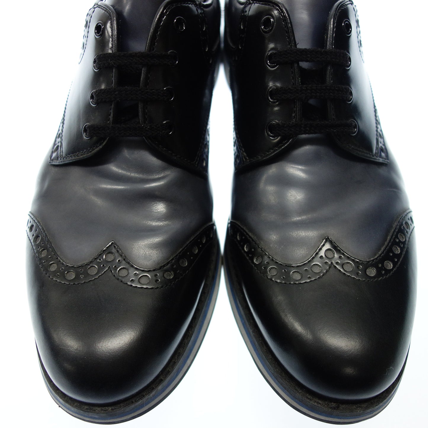 Prada leather shoes wingtip men's 8 bicolor PRADA [AFC21] [Used] 