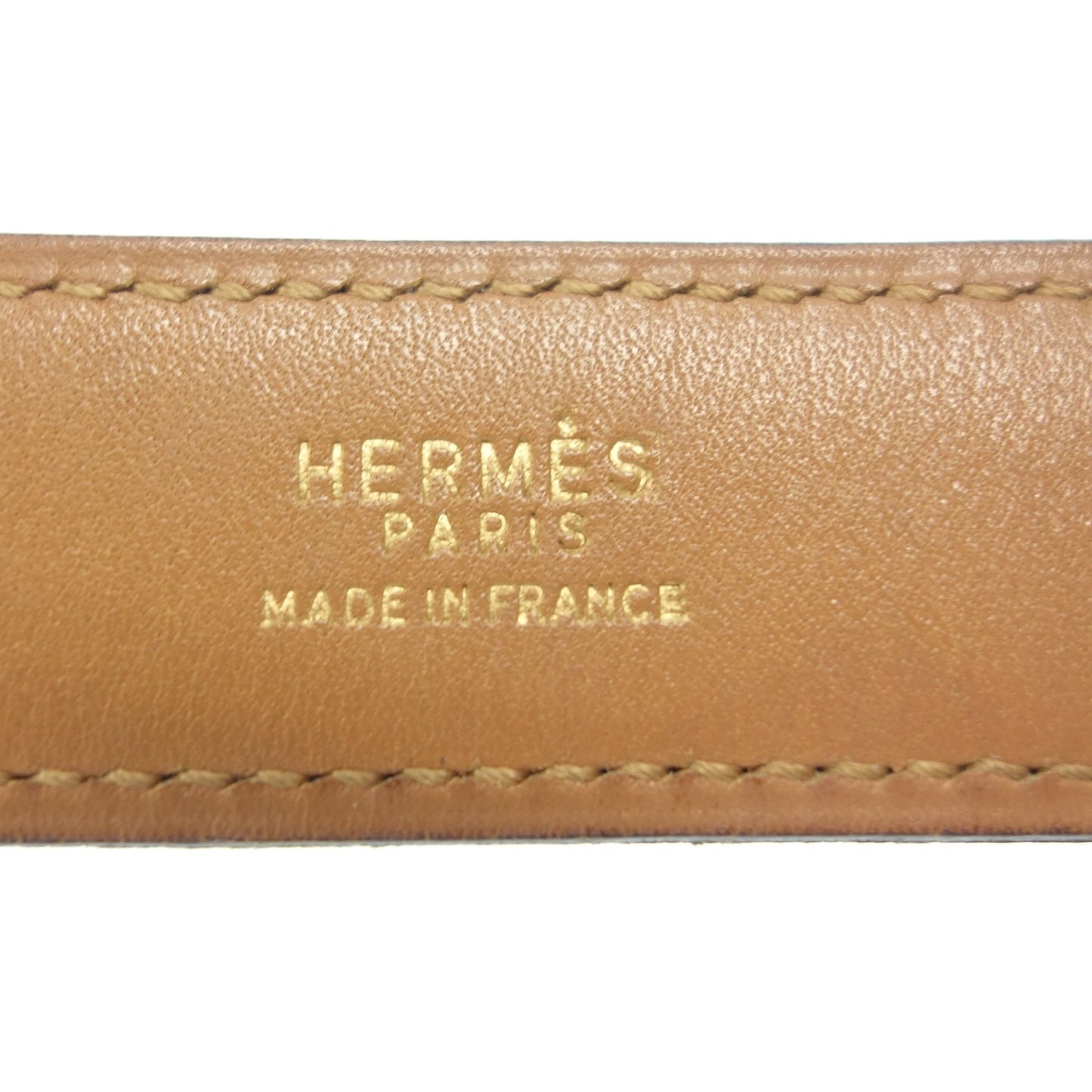 エルメス レザーベルト ヴィンテージ ゴールド金具 〇I刻 黒 HERMES【AFI18】【中古】