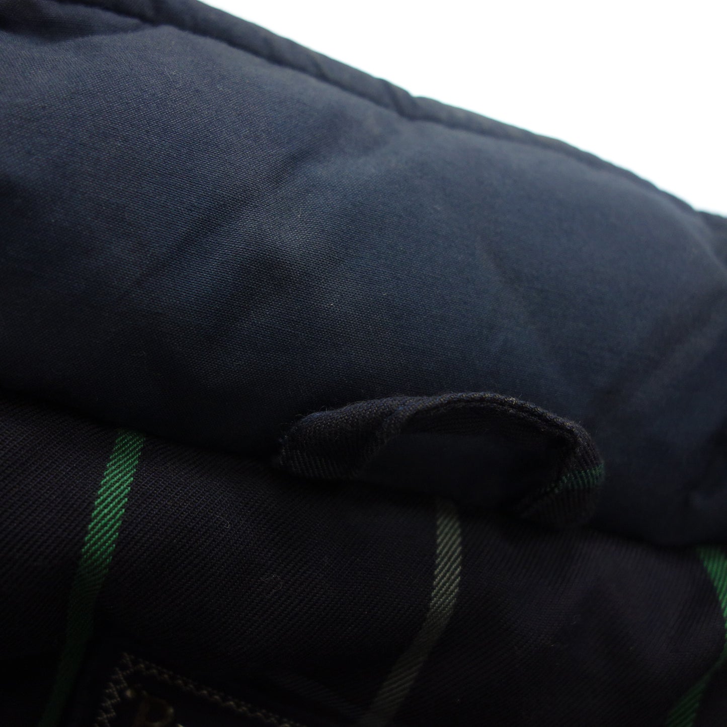 Used◆Burberrys Down Jacket Zip Up Leather Patch Men's Navy Size M Burberrys [AFA2] 