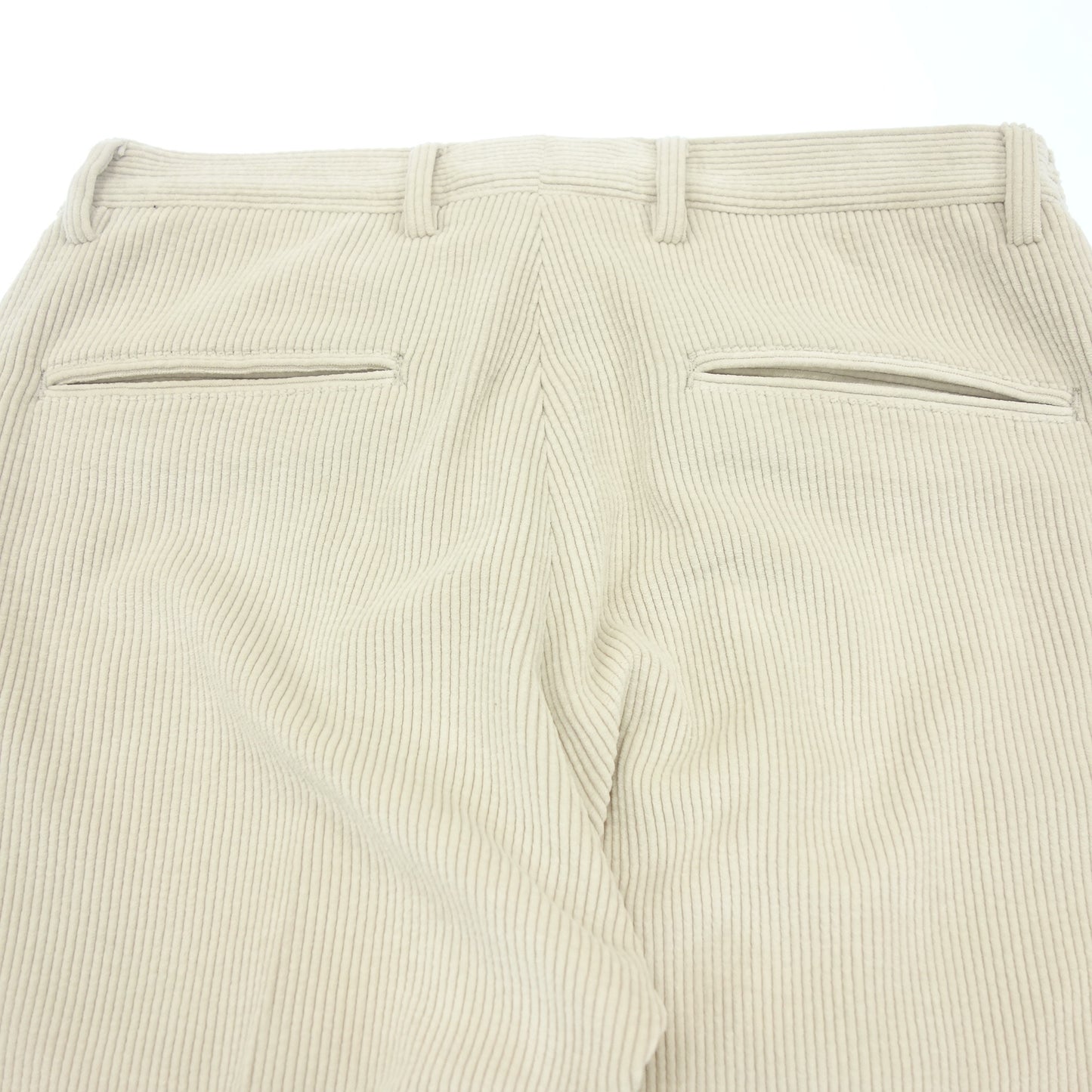 Jabs ARCHIVIO slacks Masaccio corduroy polyester men's off-white 46 giab's ARCHIVIO MASACCIO [AFB49] [Used] 