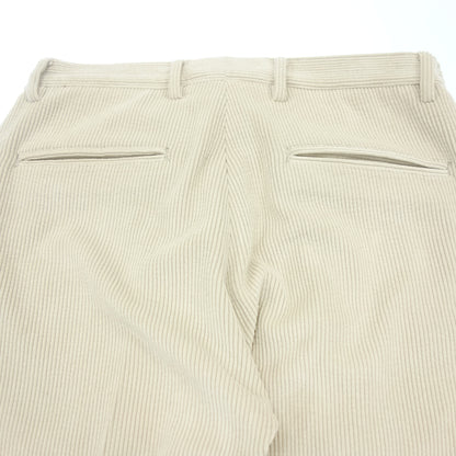 Jabs ARCHIVIO slacks Masaccio corduroy polyester men's off-white 46 giab's ARCHIVIO MASACCIO [AFB49] [Used] 