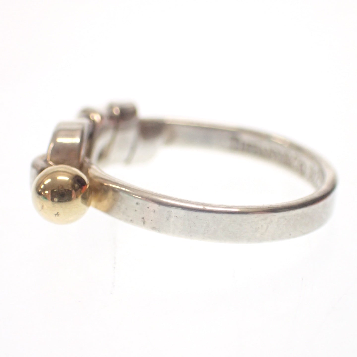 Good condition◆Tiffany ring flat wire combination SV925 silver TIFFANY &amp;Co. [LA] 