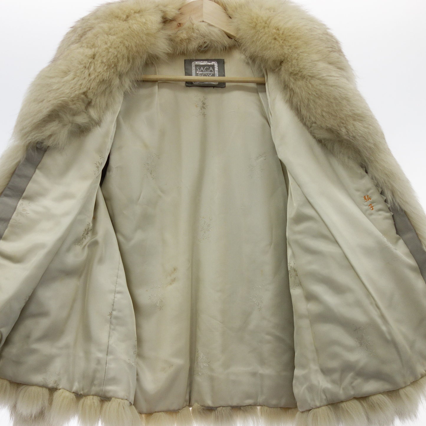 Used Saga Fox Short Coat Fox Off-White Ladies 11 SAGA FOX [AFF22] 