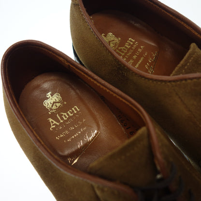 Very good condition ◆ Alden Leather Shoes N6416 Wildlife Tailor Plain Toe Suede Men's 7 Brown Alden [LA] 