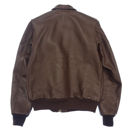 Used ◆ DUBOW Leather Jacket Blouson A-2 Brown Men's Size 36 JA DUBOW MFG CO [AFG1] 