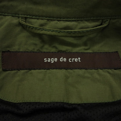 Used ◆Sage de cret military jacket men's size L khaki sage de cret [AFB9] 