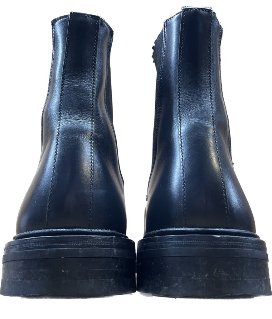 Good Condition◆Tricker's Leather Shoes Side Gore Boots M5738 Black UK8.5 Tricker's 