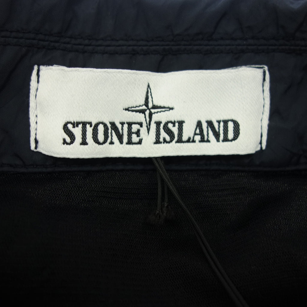 Like new◆Stone Island Blouson 4 Pocket Oversized Shirt Jacket Nylon Men's Size XL Black 751510523 STONE ISLAND [AFB2] 
