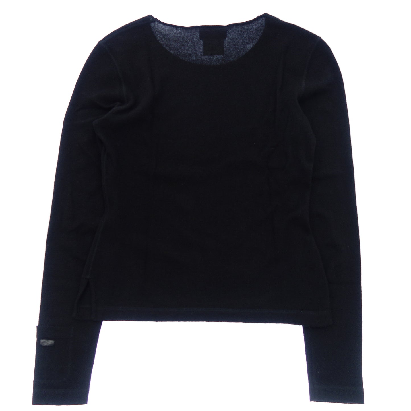 Good Condition◆CHANEL Knit Sweater Cashmere 100 00A Size 38 Women's Black CHANEL [AFB5] 
