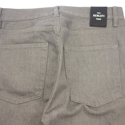 Very good condition ◆ Berluti denim pants lining calligraphy men's size 44 gray Berluti [AFB48] 