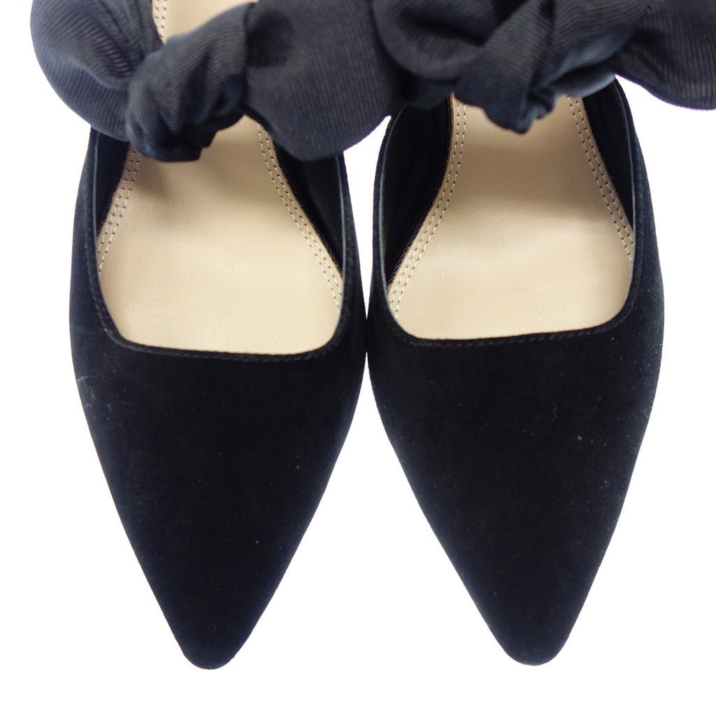 Good condition ◆ THE ROW Mule Ribbon Ladies Black Size 37 THE ROW [AFC3] 