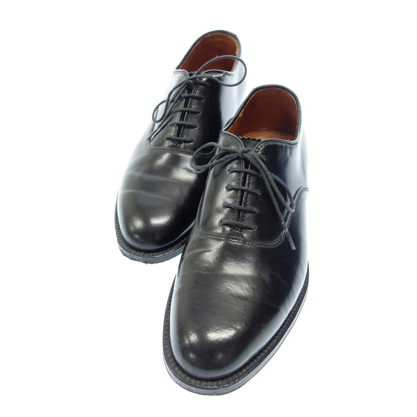 Good Condition◆Alden Leather Shoes Plain Toe 9341 Cordovan Men's Black Size 6.5 ALDEN [AFD3] 