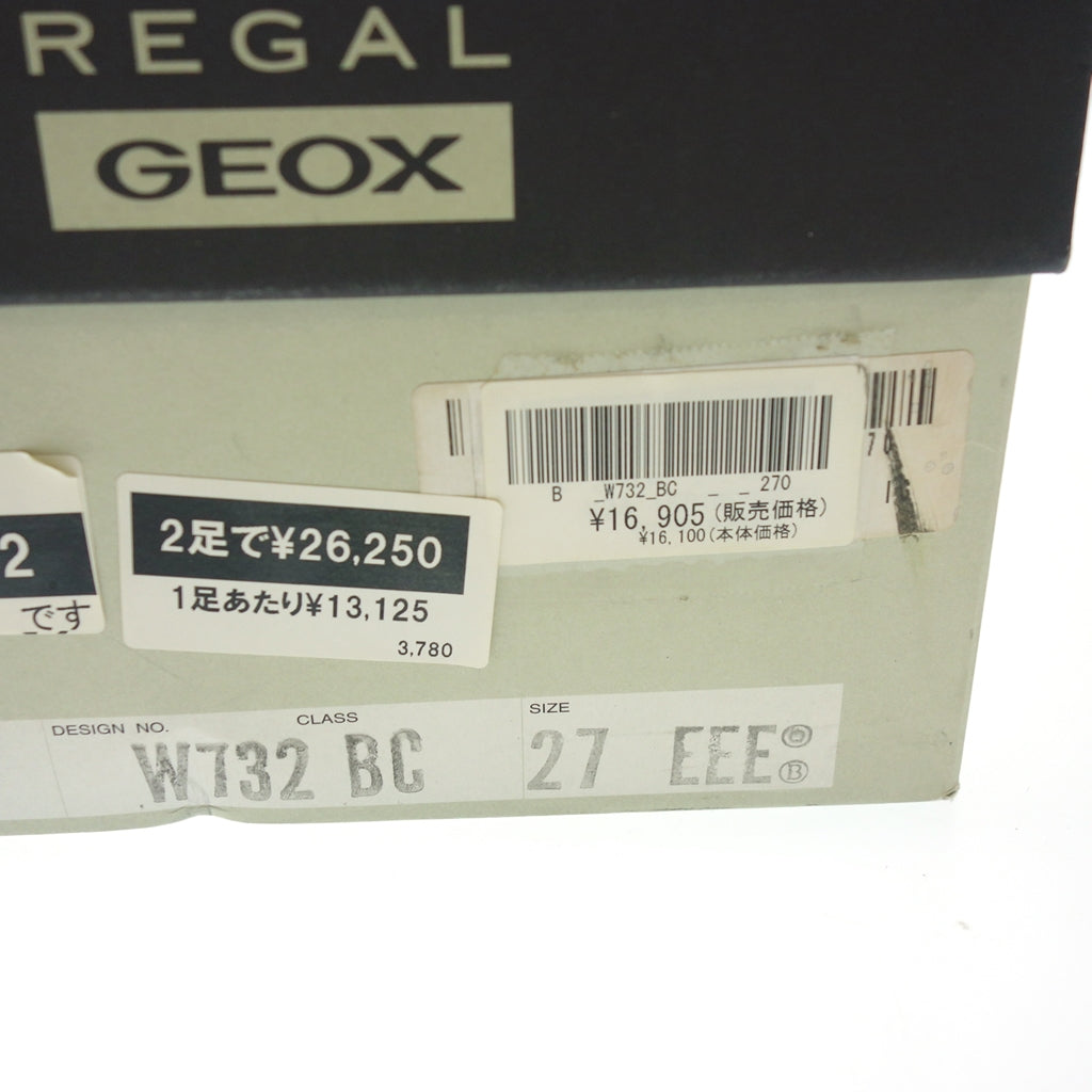 跟新品一样◆Regal x Geox 乐福鞋男式 27.0 厘米黑色 REGAL GEOX [AFD4] 