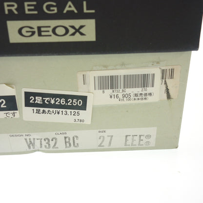 Like new◆Regal x Geox Loafers Men's 27.0cm Black REGAL GEOX [AFD4] 