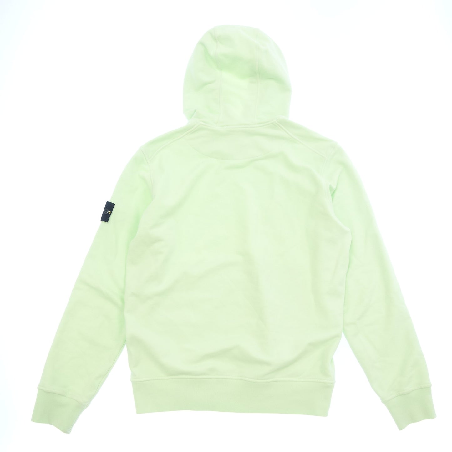 美品◆ストーンアイランド プルオーバーパーカー 肩ロゴ メンズ ライトグリーン サイズL STONE ISLAND【AFB46】