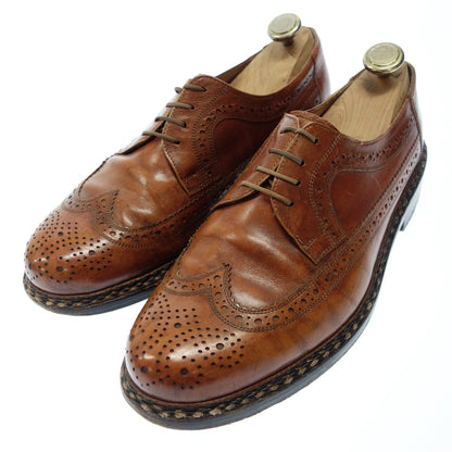 Used ◆ Heinrich Dinkelacker Wingtip Leather Shoes Men's 9 Brown LONDON HEINRICH DINKELACKER [AFC15] 