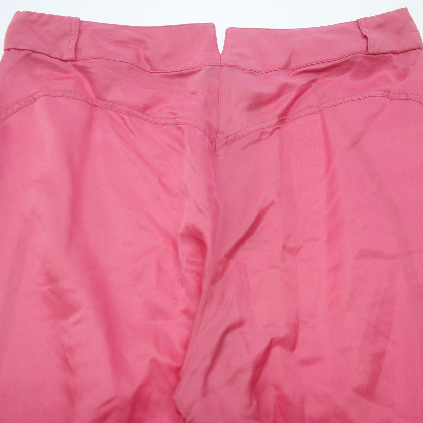 Used ◆CHANEL silk pants here mark P39 size 38 ladies pink CHANEL [AFB25] 