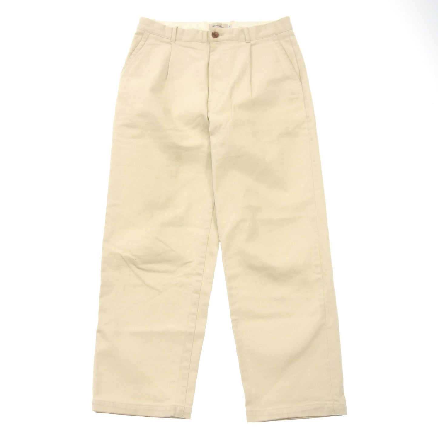 中古◆スティーブンアラン コットン タックパンツ メンズ M ベージュ系 STEVEN ALAN【AFB25】