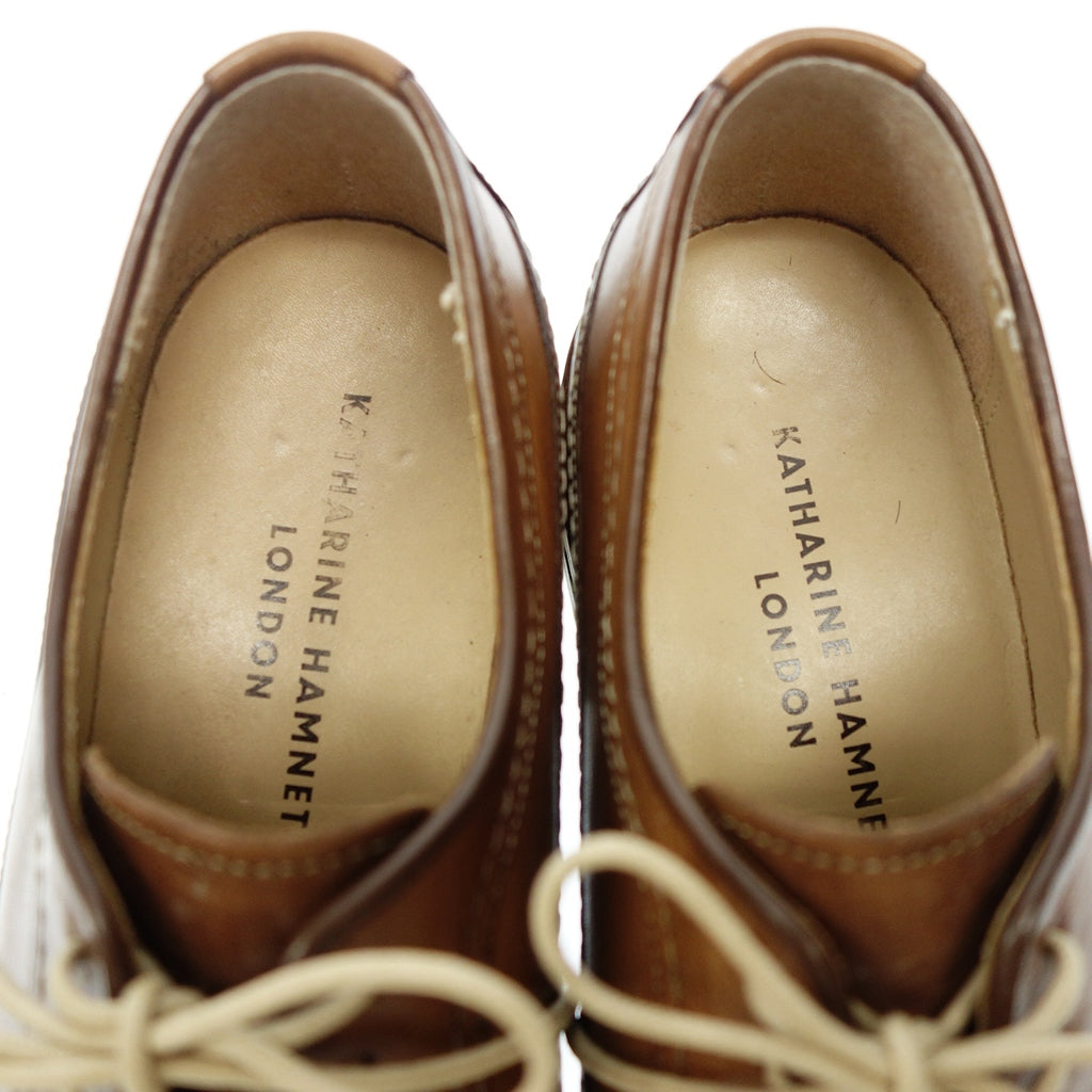 Good Condition◆Katharine Hamnett Lace-up Shoes Men's Brown Size 25.5 31545 KATHARINE HAMNETT [AFC28] 