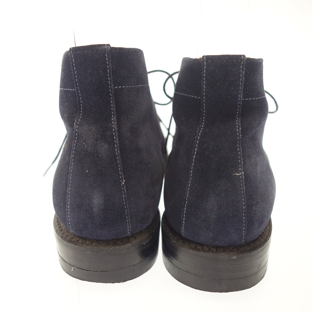 Good Condition ◆ Arrow Footwear Chukka Boots Suede Navy Made in England Men's Size 6.5 Arrow Footwear [AFD2] 