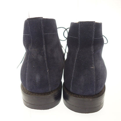 Good Condition ◆ Arrow Footwear Chukka Boots Suede Navy Made in England Men's Size 6.5 Arrow Footwear [AFD2] 