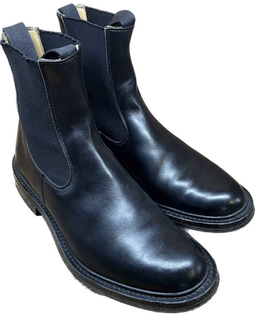 Good Condition◆Tricker's Leather Shoes Side Gore Boots M5738 Black UK8.5 Tricker's 