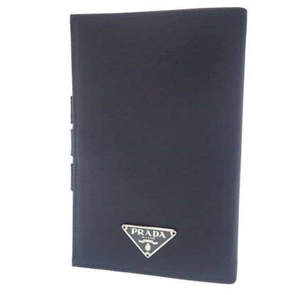 Prada address book triangular plate nylon black with box PRADA [AFI18] [Used] 