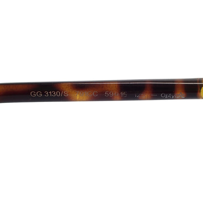 Good condition ◆ Gucci sunglasses GG3130/S bamboo tortoiseshell pattern brown GUCCI [AFI13] 