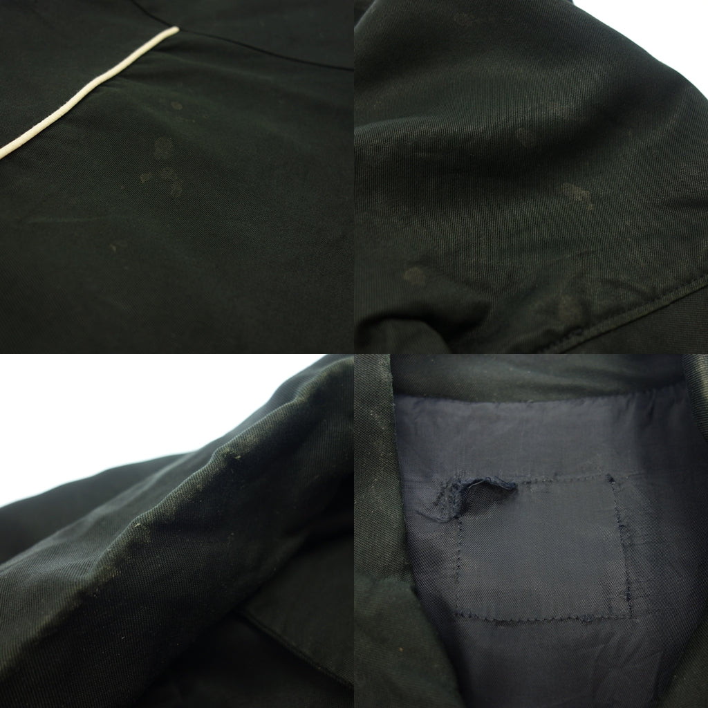 Good Condition◆Vintage Western Jacket Gabardine Rayon Estimated 80-90's Size L Equivalent Men's Black Vintage [AFB13] 