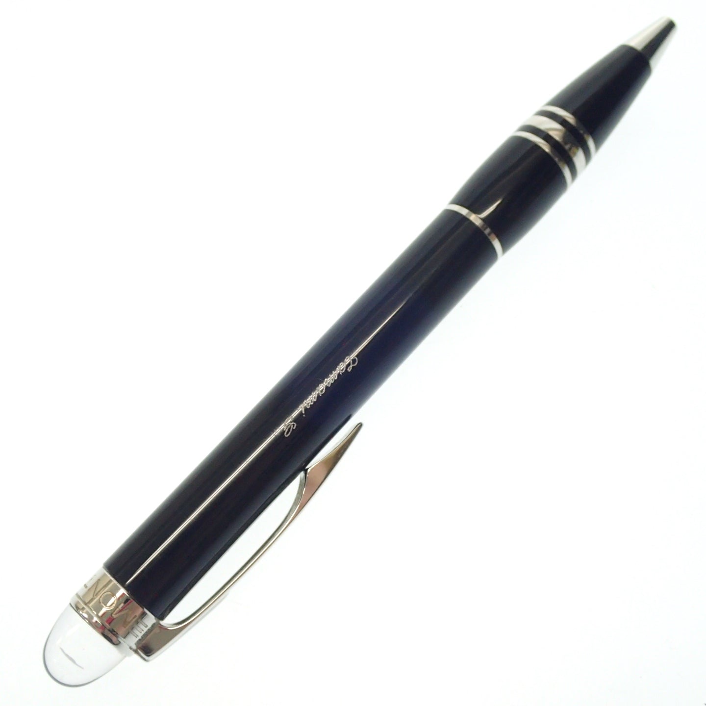 Good condition ◆ Montblanc Ballpoint Pen Star Walker Twist Black x Silver MONTBLANC [AFI9] 